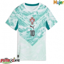 Camiseta Portugal Bernardo Silva #10 Visitante Equipación para mujer Mundial 2026 manga corta
